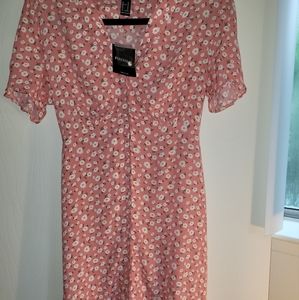 Forever 21, Button up, Mini dress, Medium